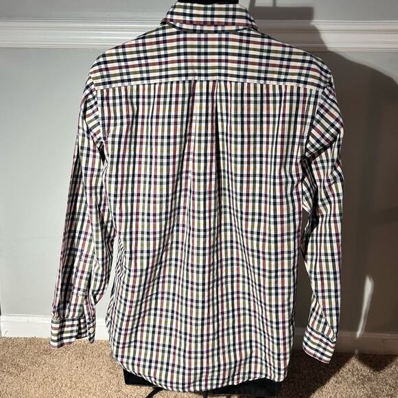 Brooks Brothers Medium Button Down Shirt Multi Colored Plaid - Picture 3 of 4